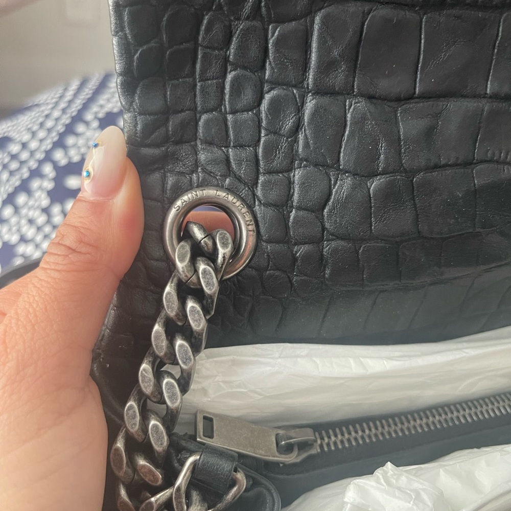 Ysl authentic crossbody leather bag